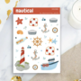 Nautical Sticker Sheet by Penpaling Paula