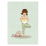 Postcard Belle and Boo | Tree Pose 