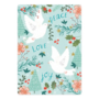 The Lemonbird Postcard | Witte Duiven 'Love Peace Joy'