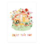 The Lemonbird Postcard | caravan enjoy your day