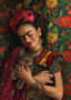 Frida Kahlo: Met Kat | Postcard Fripperies