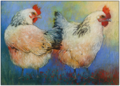 Postcard Loes Botman | Two Chickens