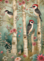 Woodland Spring Animals: Vogel | Postcard Fripperies