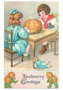 Victorian Halloween Postcard | A.N.B. - Halloween greetings