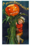 Victorian Halloween Postcard | A.N.B. - A merry halloween