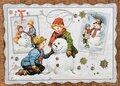 No. 68 Auguri by Barbara Behr Postcard | Snowman