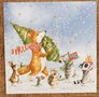 Carola Pabst Postcard Christmas | Animals with Christmas Presents