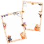 Illustrated Letter Pad Halloween Animals by Penpaling Paula