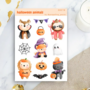 Halloween Animals Sticker Sheet by Penpaling Paula