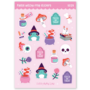 Pastel Witchy Frog Stickers - Little Lefty Lou