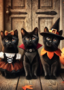 Black Cats: Dress Up Party | Postcard Fripperies