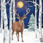 Carola Pabst Postcard Christmas | Winter Stag