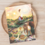 Postcard Romyillustrations - Hert met de eend