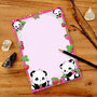 A5 Pandaberries Notepad - by TinyTami