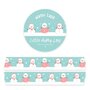 Pink Snowman Washi Tape - Little Lefty Lou 