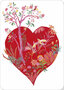 Izou Postcard - Red Heart