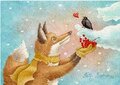 Postcard 458 by Katja Saario - Winter Love