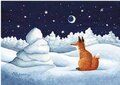 Postcard 351 by Katja Saario - Starry Winter Night