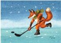 Postcard 422 by Katja Saario - Ice Hockey