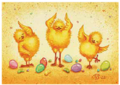 Postcard 400 by Katja Saario - Easter Chicks