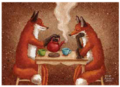 Postcard 367 by Katja Saario - Cosy Tea Moment