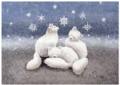 Postcard 425 by Katja Saario - Snow Foxes