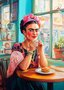 Frida Kahlo: Breakfast Time | Postcard Fripperies