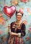 Frida Kahlo: Valentine Balloon | Postcard Fripperies