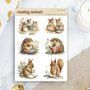 Reading Animals Sticker Sheet by Penpaling Paula