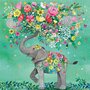 Mila Marquis Postcard | Elephant with Flowers