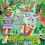 Mila Marquis Square Postcard | Animals in the forest