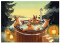 Postcard 382 by Katja Saario - Hot Tub