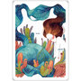 Aquarupella Méli Mélo Postcard - Sleeping Mermaid