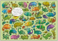 Search Postcard | Wo sind die zwei Heuschrecken...?