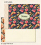Mini Illustrated notebook Gwenaëlle Trolez Créations - Tropical Roses
