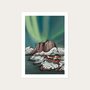 Postcard Lofoten Northern Lights by Kaartstudio