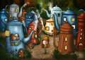 PRE ORDER: Postcard Ila Illustrations 025 - Tea town
