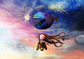 PRE ORDER: Postcard Ila Illustrations 046 - Funky lantern fish