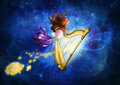 PRE ORDER: Postcard Ila Illustrations 055 - Harp