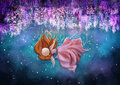 PRE ORDER: Postcard Ila Illustrations 153 - Wisteria dream