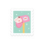 5 x Stamp Mailbox "Mail" Stickers - Stationery Heaven X Little Lefty Lou