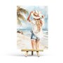 Postcard Palm Tree by Penpaling Paula