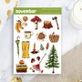 November - Sticker Sheet by Penpaling Paula