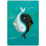 Aquarupella Méli Mélo Postcard - baleines yin et yang