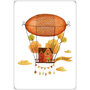Aquarupella Méli Mélo Postcard - Hot air balloon house