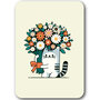 Postcard Gutrath Verlag | cat with a bouquet of flowers