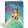 Folded Card with Envelope - Barbara Denef - Hearts Explosion