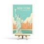 New York - Retro Travel Postcard by Penpaling Paula