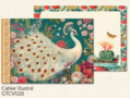 Illustrated notebook Gwenaëlle Trolez Créations - White Peacock