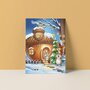 Postcard from Studio Poppybird - Kerst huisje
